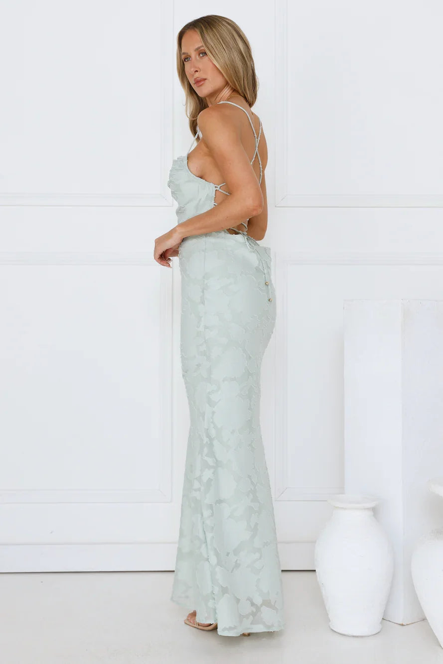 Bridge To Wonderland Maxi Dress Sage